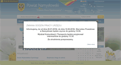 Desktop Screenshot of namyslow.pl